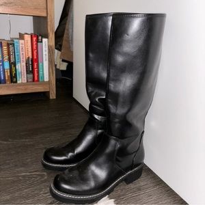 Black Knee High Boots